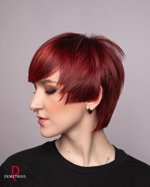 Короткие стрижки на рыжие волосы (77 фото)